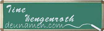 Tine Wengenroth Visitenkarte